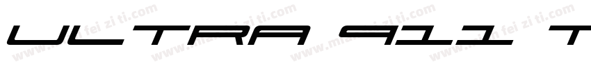 ULTRA 911 TITLE字体转换